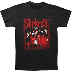 Slipknot Herren T-Shirt mit Rahmen, Schwarz, Schwarz, S von Bravado