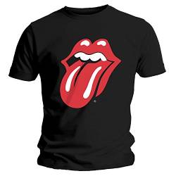 The Rolling Stones Herren Classic Tongue Short Sleeve T-shirt RSTEE03M03, Schwarz- Large|BLK/TS/FP/PP/L von Bravado