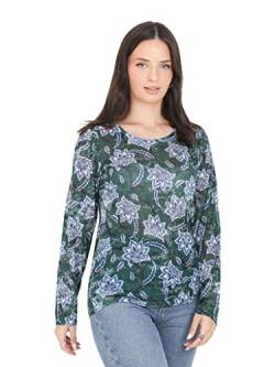 Brave Soul Damen LLT-224Blume/Jda T-Shirt, grün, X-Large von Brave Soul