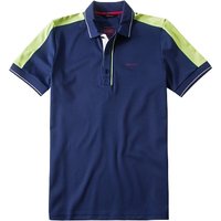 Brax Golf Herren Polo-Shirt blau Mikrofaser von Brax Golf