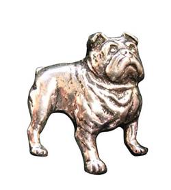 Ansteckpin Bulldogge | für den Hut oder das Revers | Perfekt für Hunde-Liebhaber | Anstecker Pin Button | Altsilber von Brazil Lederwaren
