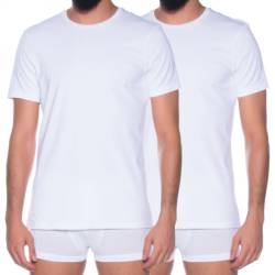 Bread & Boxers 2-er Set Crew Neck T-Shirt Weiß von Bread & Boxers