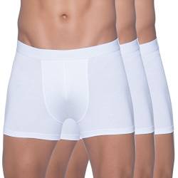 Bread & Boxers - Organic Cotton - 3er Pack - Shorts aus Bio-Baumwolle - White, Größe M, Farbe White von Bread & Boxers
