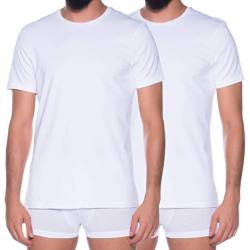 Organic Cotton - 2er Pack T-Shirt - Weiß, Größe L, Farbe Weiß von Bread & Boxers