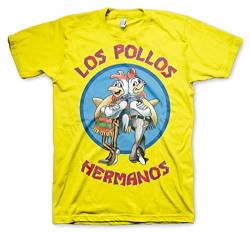 Breaking Bad Offizielles Lizenzprodukt Los Pollos Hermanos T-Shirt (Gelb), X-Large von Breaking Bad