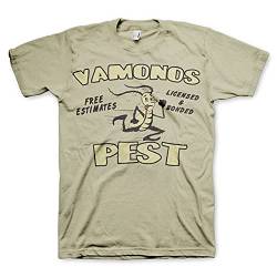 Breaking Bad - Vamanos Pest Official Licensed T-Shirt, Khaki, Medium von Breaking Bad