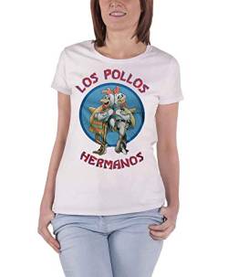 Offiziell Lizenziert Fanartikel Los Pollos Hermanos Girly T - Shirt - Weiß, M von Breaking Bad