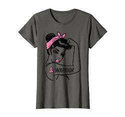 Breast Cancer Warrior Rosie Riveter Pink Ribbon Unbreakable T-Shirt von Breast Cancer Awareness Clothes For Women Gifts