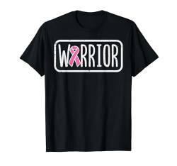 Warrior Pink Ribbon Brustkrebs-Bewusstseins-Unterstützung für Damen T-Shirt von Breast Cancer Awareness Shirts For Women Gifts