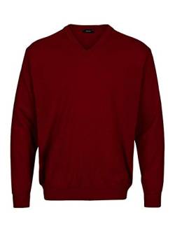 Breidhof Belika Herren Strick Pullover V-Ausschnitt 50275/89-32301, Farbe:Bordeaux, Größe:54 XL von Breidhof