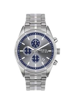 Beil Man Clock Man Captain Mono-Colore Grey, Blue Quartz Bewegung und Silberstahlarmband EW0693 von Breil