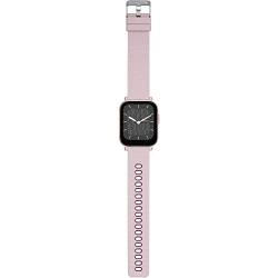 Breil, Smartwatch SBT-1, mit Austauschbarem Silikonarmband, Rosa Tribe-Muster und Hellgrau, Roséfarbenes IP-Metallgehäuse, Bluetooth-Konnektivität und Schnalle von Breil