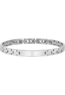 Breil Armband CARVE für Herren aus Edelstahl in der Farbe Silber, mit Klappverschluss, Länge: 23 cm, TJ3119 von Breil