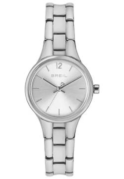 Breil B Reflex Damen Armbanduhr mit Armband aus Edelstahl in der Farbe: Silber, Gehäusedurchmesser: 28 mm, TW1991 von Breil