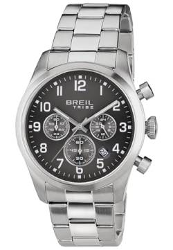 Breil Classic Elegance Herren Armbanduhr mit Armband aus Edelstahl in der Farbe: Silber, Gehäusedurchmesser: 42 mm, EW0595 von Breil