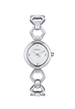 Breil Damen Armbanduhr Flake mit silberfarbenem Stahlarmband, 3 Bar, Gehäusegröße: 24X25 mm, TW2027 von Breil