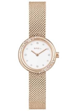 Breil Damen Armbanduhr Wish Watch in der Farbe Gold mit Edelstahlarmband, Gehäusedurchmesser: 26mm, TW1872 von Breil