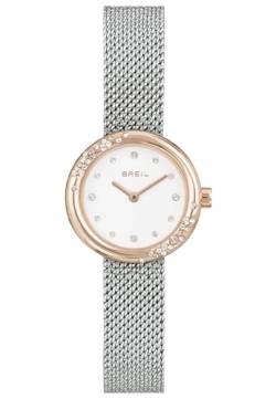 Breil Damen Armbanduhr Wish Watch in der Farbe Silber mit Edelstahlarmband, Gehäusedurchmesser: 26mm, TW1871 von Breil