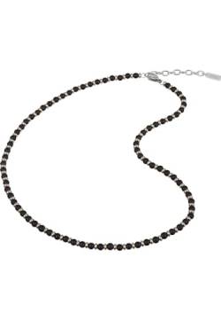 Breil - Halskette für Herren Black Onyx TJ2410 - Rose Edelstahl und Black Onyx Halskette - Gesamtlänge 52 cm von Breil