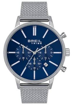 Breil Herren Armbanduhr Avery in der Farbe Silber mit Metallarmband, Gehäusedurchmesser: 42 mm, EW0507 von Breil