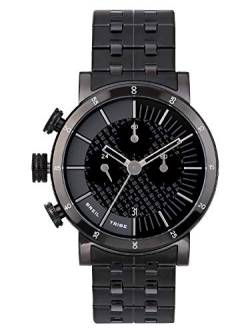 Breil Herren Armbanduhr Lil Tribe in der Farbe Schwarz mit Edelstahlarmband, Gehäusedurchmesser: 43 mm, EW0527 von Breil