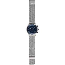 Breil Herren Armbanduhr Six.3.Nine Pack in der Farbe Silber/Blau mit Edelstahlarmband, Gehäusedurchmesser: 44 mm, TW1863 von Breil