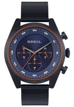 Breil Herren Chronograph Finder mit Armband aus Edelstahl, Wasserdichtigkeit: 10 Bar, Gehäusedurchmesser: 43 mm, TW1957 von Breil