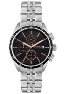 Breil - Herren-Chronograph Net Collection EW0545 - Herren-Accessoires - Herrenuhr aus Edelstahl mit 42-mm-Gehäusedurchmesser und Verstellbarem Armband von 15,5 bis 21 cm von Breil