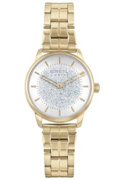 Breil Lucille Damen Armbanduhr aus Edelstahl in der Farbe Gold-Silber 32mm, Wasserdichtigkeit: 5Bar, EW0611 von Breil