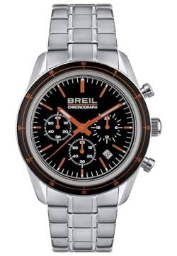 Breil Release Herren Armbanduhr mit Armband aus Edelstahl in der Farbe: Silber, Gehäusedurchmesser: 42 mm, TW1937 von Breil