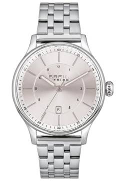 Breil Solo Tempo Herren Armbanduhr mit Armband aus Stahl, in der Farbe: Silber, Gehäusedurchmesser: 42 mm, EW0644 von Breil