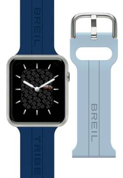 Breil Unisex Smartwatch SBT-X mit Silikonarmbänder in der Farbe Blau, Schutzklasse: IP68, Gehäusegröße: 41 mm, EW0670 von Breil