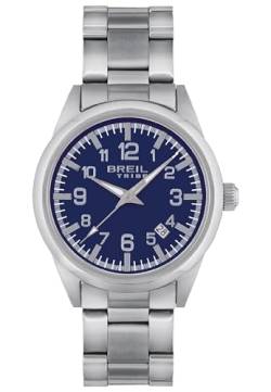 Breil Yukon Herren Armbanduhr mit Armband aus Edelstahl in der Farbe: Silber, Gehäusedurchmesser: 40 mm, EW0569 von Breil