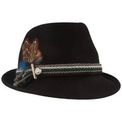 Breiter Meisteratelier Damen Trilby Trachtenhut mit Feder von Breiter Meisteratelier