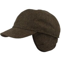 Breiter Baseball Cap mit Fischgrätmuster und Ohrenschutz von Breiter