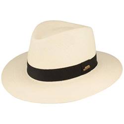 Breiter ORIGINAL Panama Hut, Strohhut, Sommerhut, Made IN Italy, Handgeflochten, UV-Schutz 50+, Bruchschutz, Weiß, S von Breiter