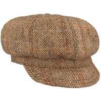 Breiter Schiebermütze Damen Harris-Tweed Ballonmütze Fischgrät / Hut-Breiter von Breiter