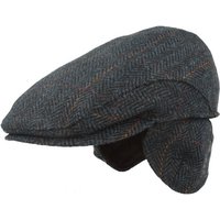 Breiter Schiebermütze Flatcap/Ohrenklappen Fischgrät-Karo-Mix von Breiter