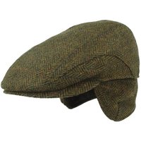 Breiter Schiebermütze Flatcap/Ohrenklappen Fischgrät-Karo-Mix von Breiter