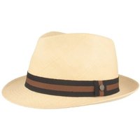 Breiter Strohhut Trilby Panamahut moderne Garnitur UV-Schutz 50 von Breiter