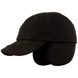 Breiter Winter Baseball Cap, Schirmmütze, Kappe mit Thermo-LITE® Membran, klappbarer Ohrenschutz, Baumwolle mit Steppfutter von Breiter