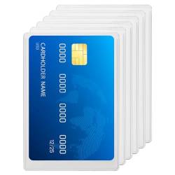 Bremorou Scheckkartenhülle, 20 Stück Ec Karten Schutzhülle Kreditkarten Schutzhülle Bankkarten Schutzhülle Personalausweis Hülle NFC Schutzhülle Kartenhülle Hartplastik Für Kreditkarten Ausweis von Bremorou