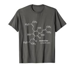 humulon Molekül geekiger Bier brauen Science T-Shirt von BrewerShirts
