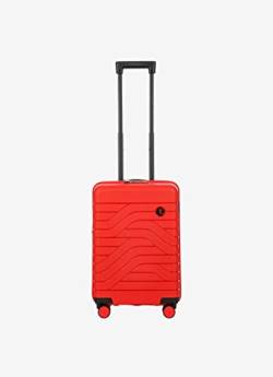 Bric's Hartschalen-Trolley Erweiterbar, Kollektion Ulisse B|Y, 4-Rollen-Koffer, Widerstandsfähig und Ultraleicht, USB-Anschluss, Integriertes TSA-Schloss, Maße: 37x55x23/27, Rot von Bric's