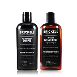 Brickell Herren Daily Relieving Hair Care Routine, Schuppen Shampoo und Conditioner Set für Männer, ganz natürlich und biologisch, duftend von Brickell Men's Products