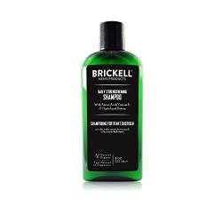 Brickell Men's Daily Strengthening Shampoo - Natürliches & organisches Shampoo Herren - Mit Minze & Teebaumöl gegen juckende & trockene Kopfhaut - Ohne Sulfate & Parabene - 237 ml - Parfümiert von Brickell Men's Products