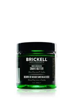 Brickell Men's Products Glatte, bürstenlose Rasierbutter – natürlich und organisch (Duftend, 148 mL) von Brickell Men's Products