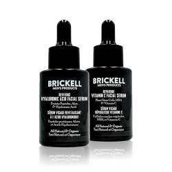Brickell Men's Products Tages- und Nacht-Gesichtsserum-Routine für Männer, biologische und natürliche Anti-Aging-Gesichtsseren, parfümfrei von Brickell Men's Products