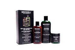 Brickell Men's Products täglich erweiterte gesichtspflege routine ii, aktivkohle gesichtsreiniger, gesichtspeeling, gesichtscreme lotion, natur- und bio, ohne duft von Brickell Men's Products