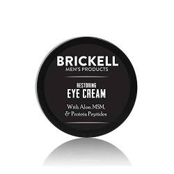 Brickell Men's Restoring Eye Cream - Natürliche und organische Anti Aging Augencreme - Augencreme gegen Falten und Augenringe - Reduziert Tränensäcke & Augen Schwellungen - 15 ml - Unparfümiert von Brickell Men's Products